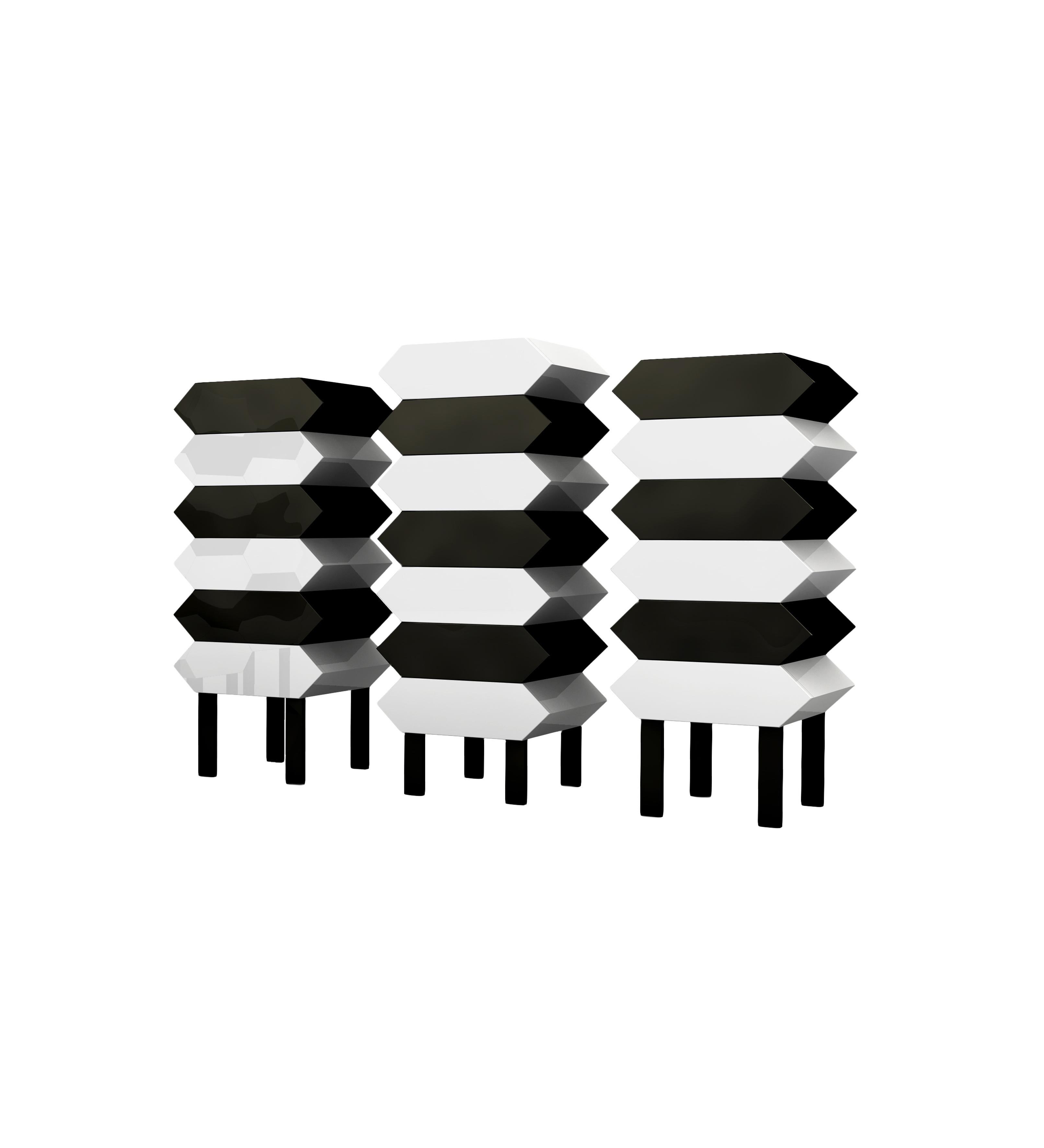 Moderne Meuble de rangement contemporain Kiki en aluminium par Altreforme en vente