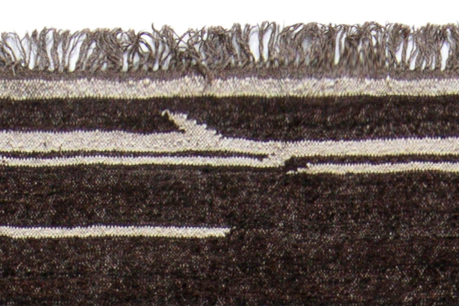 Contemporary Kilim Beige, Brown Runner by Doris Leslie Blau Anudado a mano en venta