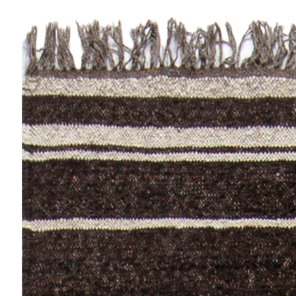 Contemporary Kilim Beige, Brown Runner by Doris Leslie Blau en Nuevo estado para la venta en New York, NY