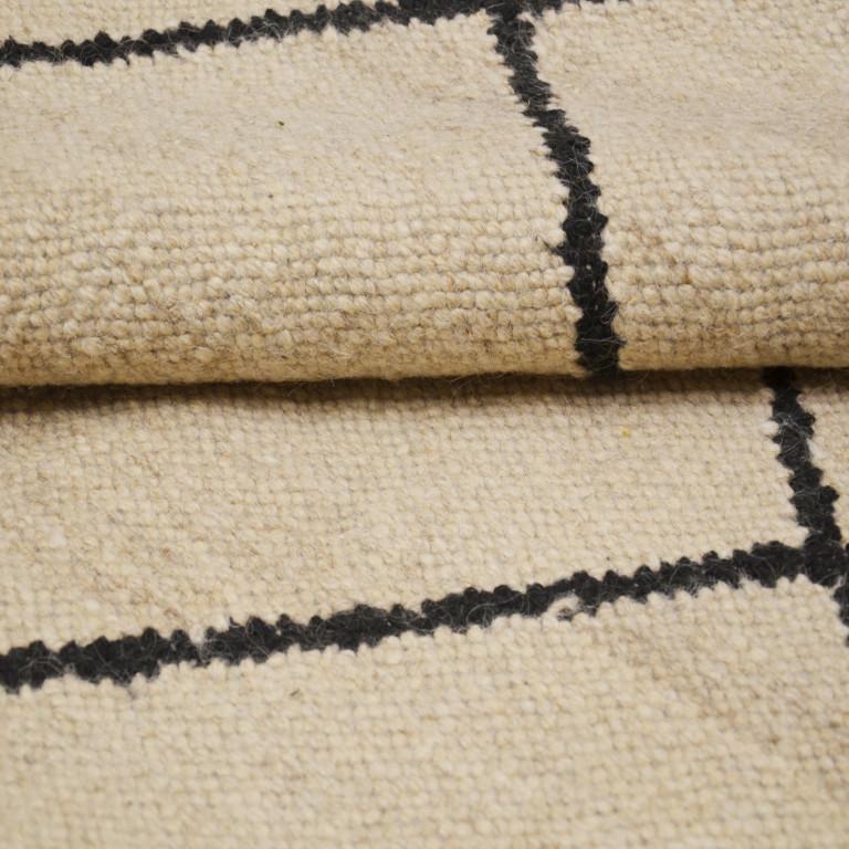 Wool Contemporary Kilim, Geometric Design For Sale