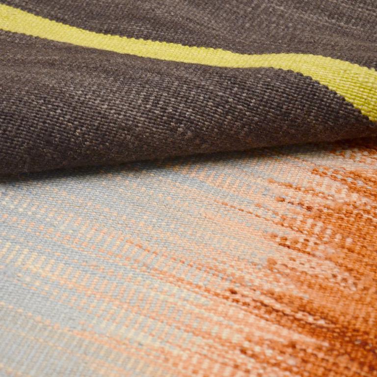 Wool Contemporary Kilim, Mazandarán Multi-Color Design For Sale