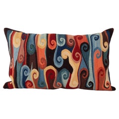 Contemporary Kilim Pillow Cover with Natural Dyes