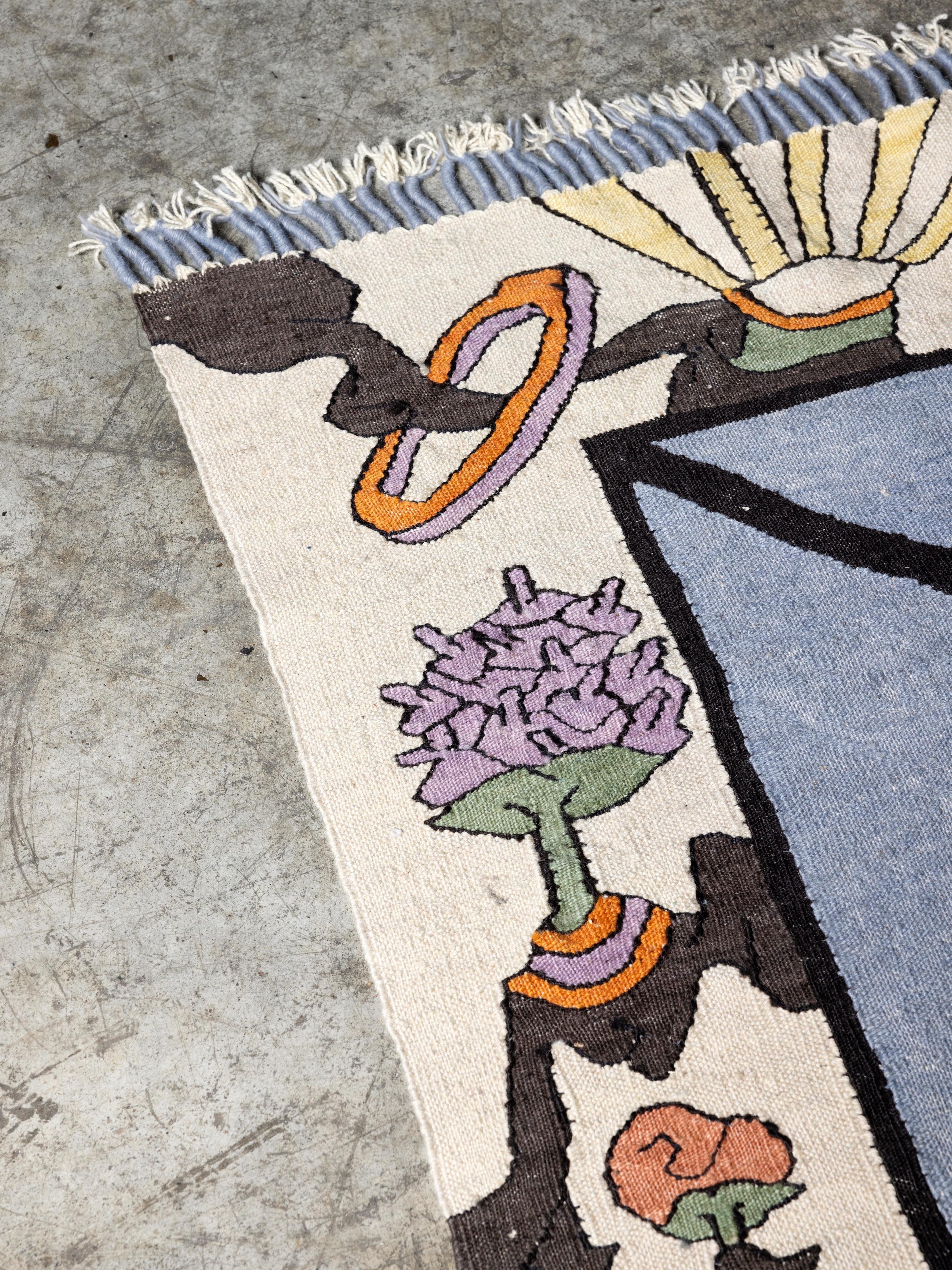 Contemporary Kilim Rug, Anatolian Carpet (Turkey) by Taylan Aygun In New Condition For Sale In London, GB