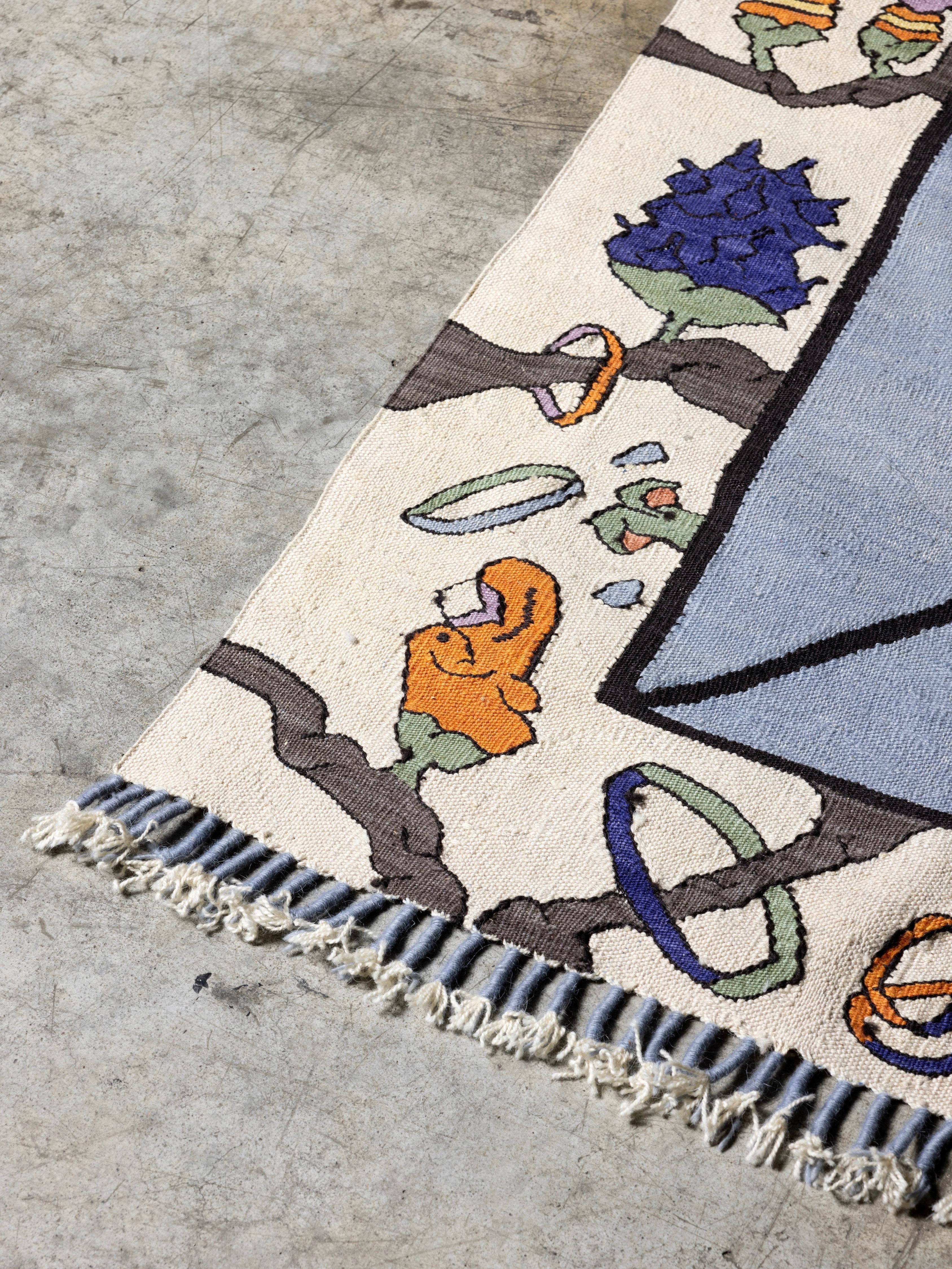 Wool Contemporary Kilim Rug, Anatolian Carpet (Turkey) by Taylan Aygun For Sale