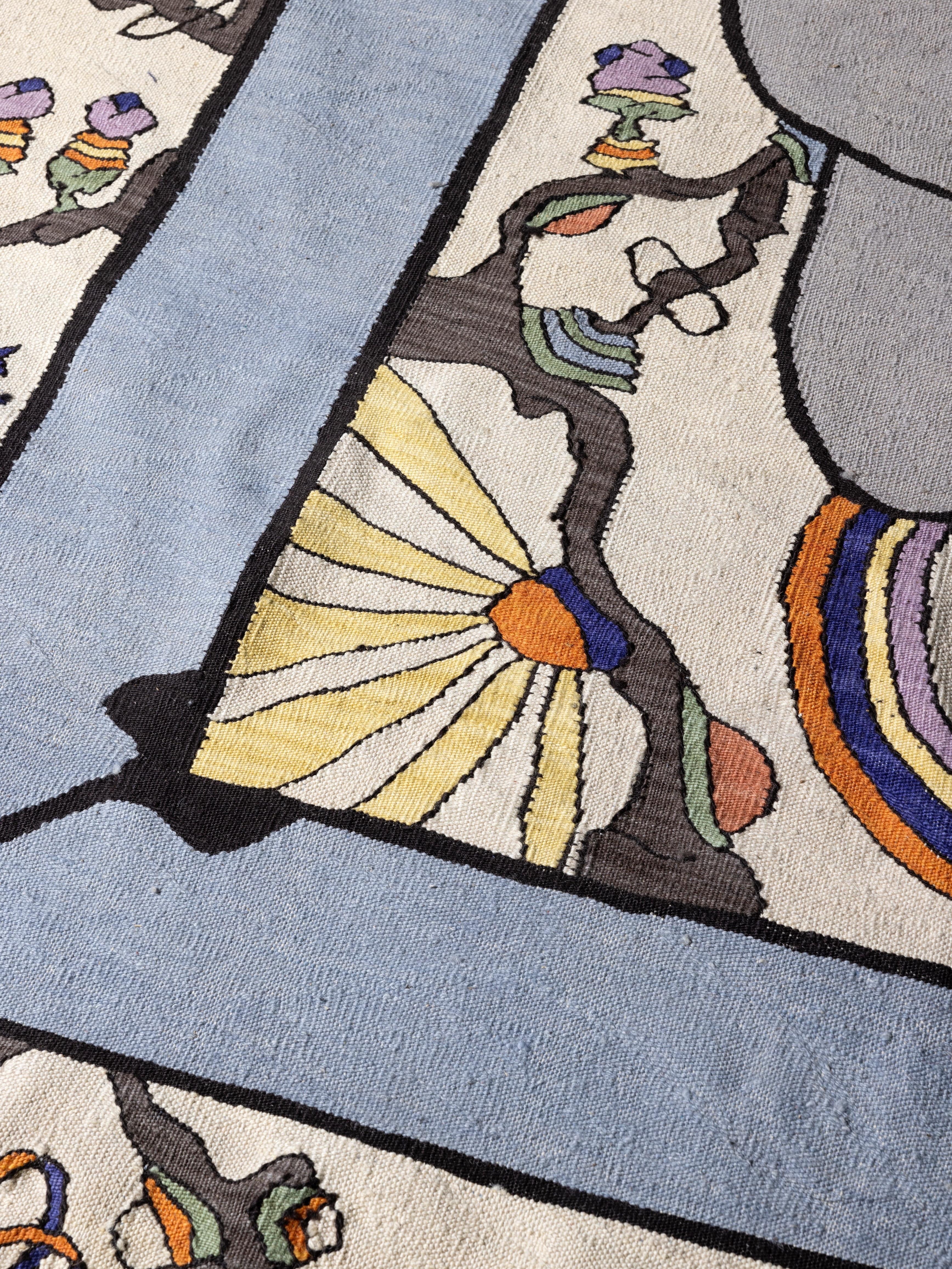 Contemporary Kilim Rug, Anatolian Carpet (Turkey) by Taylan Aygun For Sale 1