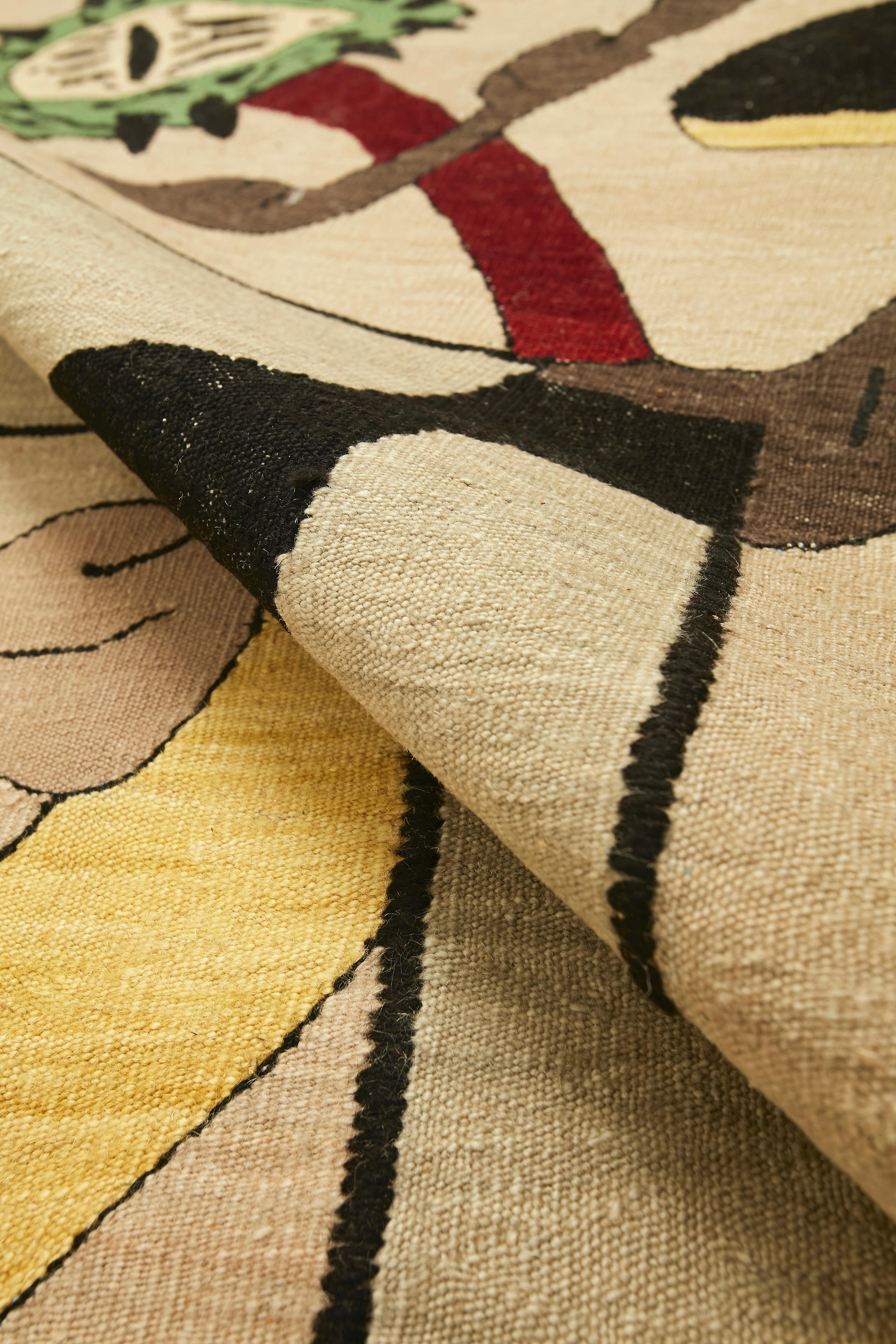 Contemporary Kilim Rug by Taylan Aygun, Turkish For Sale 1