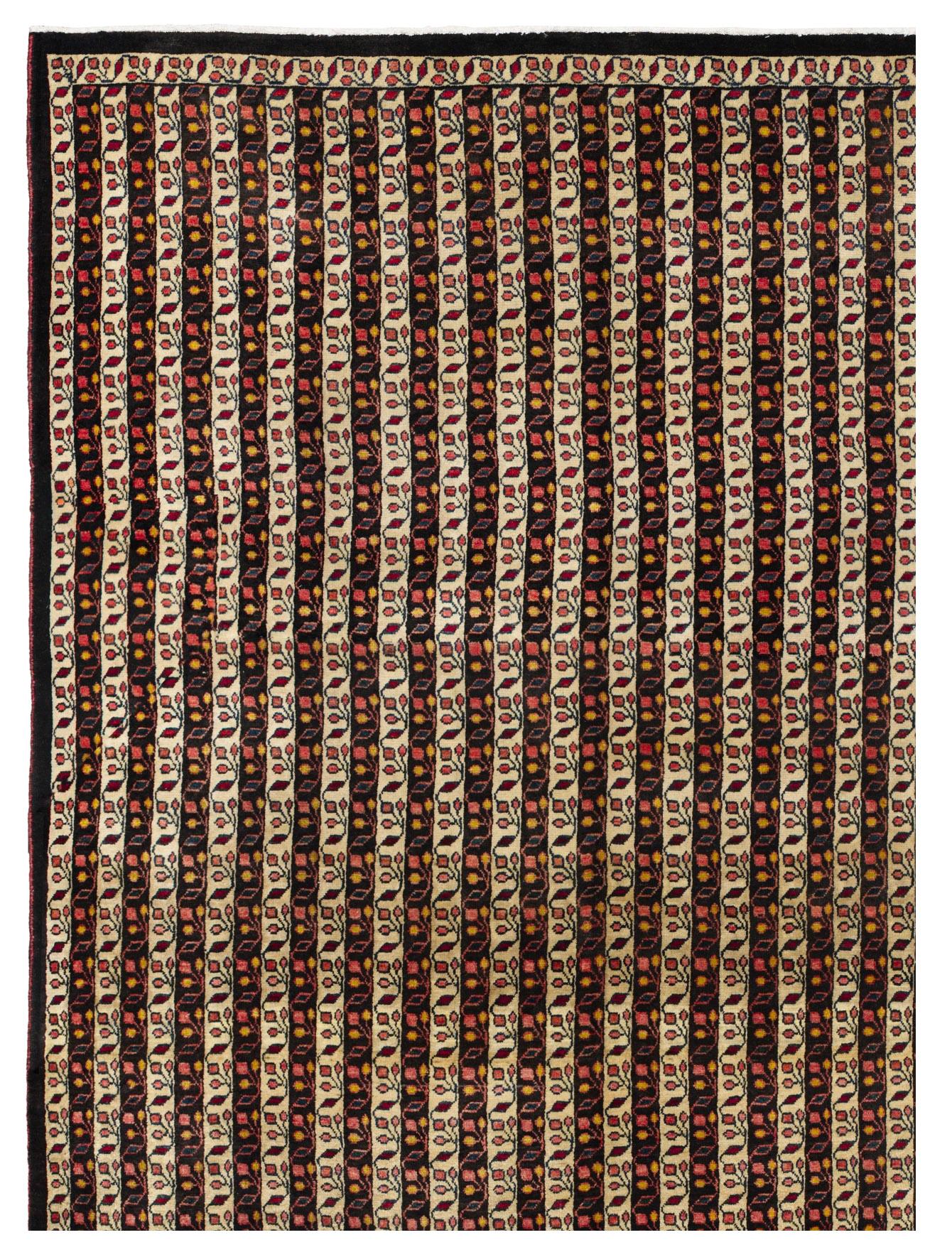 Zeitgenössischer Kilim-Wollteppich, 8 Fuß × 11 Fuß, Braun und Creme gestreift im Zustand „Hervorragend“ im Angebot in Dallas, TX