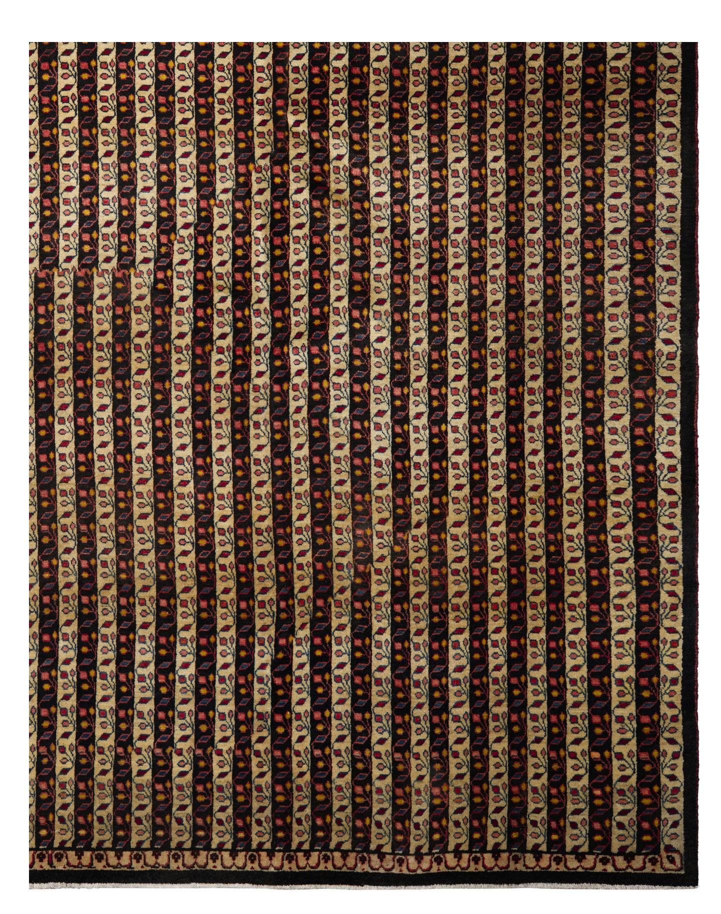 Zeitgenössischer Kilim-Wollteppich, 8 Fuß × 11 Fuß, Braun und Creme gestreift (21. Jahrhundert und zeitgenössisch) im Angebot