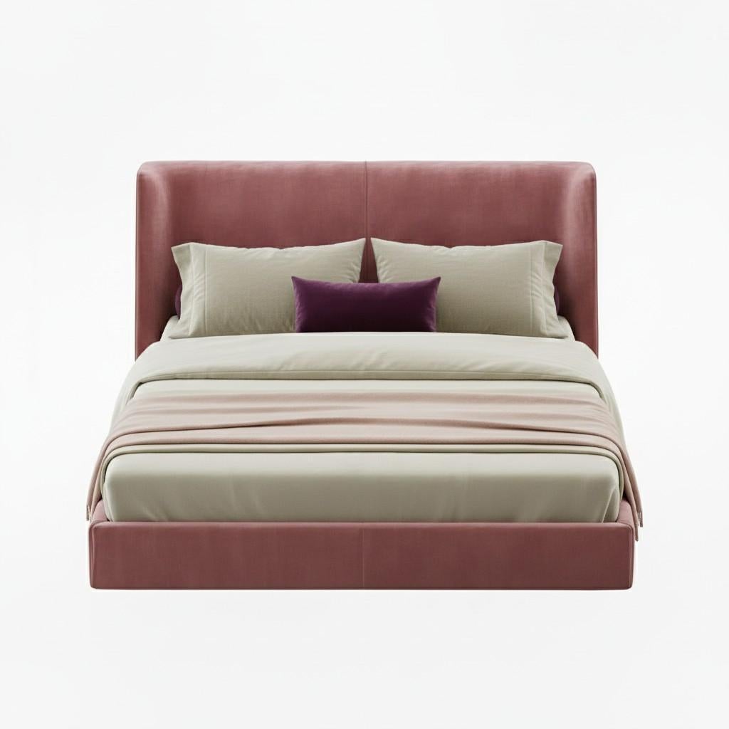 Lit king size fait à la main sur commande dans une sélection de couleurs de velours.
Nous proposons de multiples options de personnalisation. 
COM et COL sont également disponibles.
Instructions COM, COM nécessaire 16 yards
Tissus représentés :