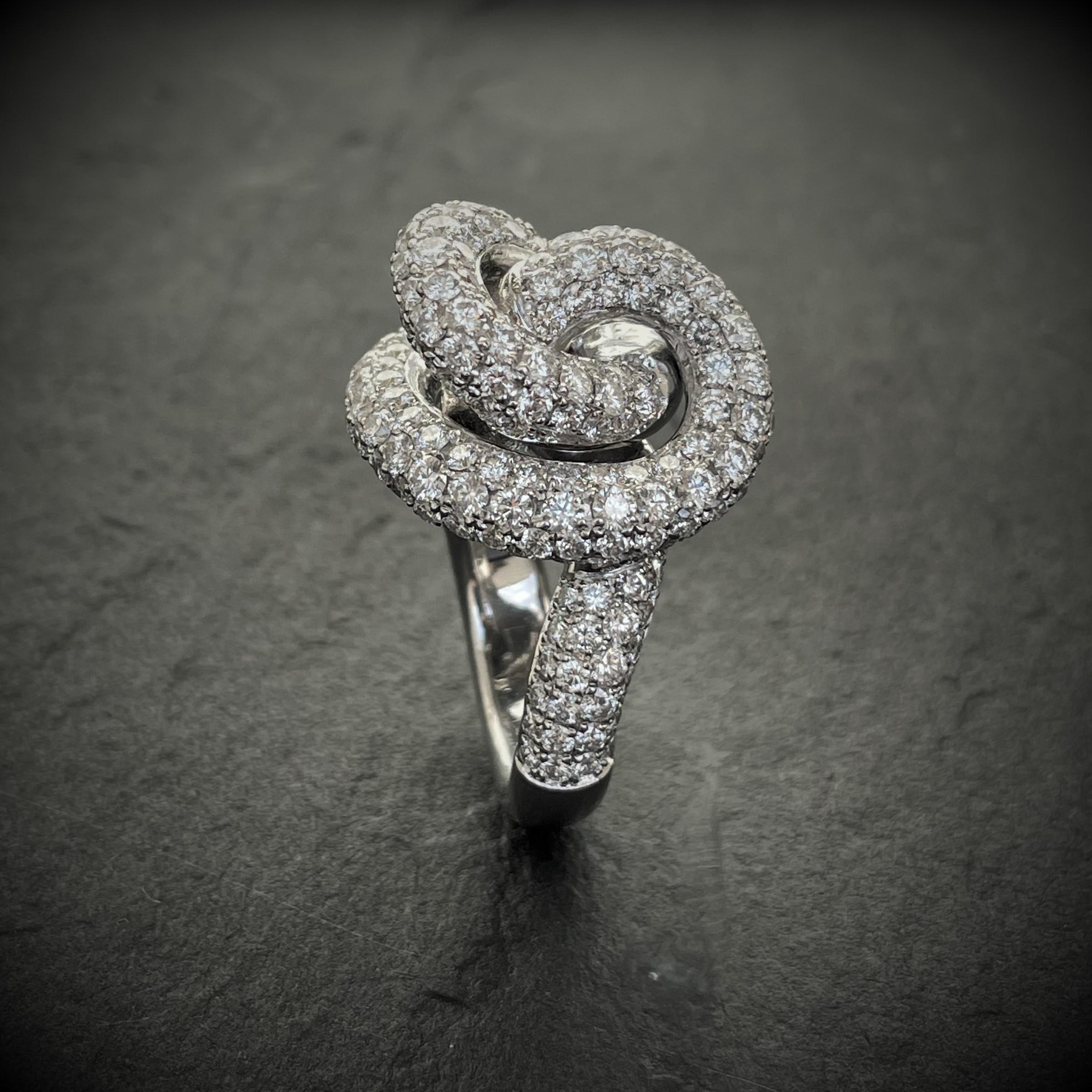 diamond knot ring