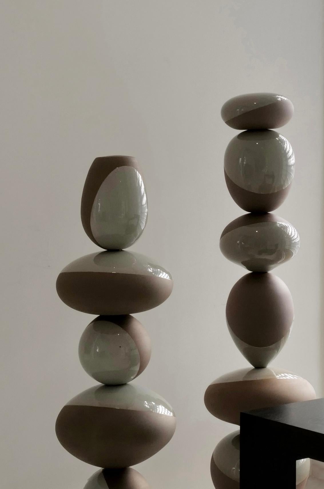 Hand-Carved Contemporary Korean Ceramic, 