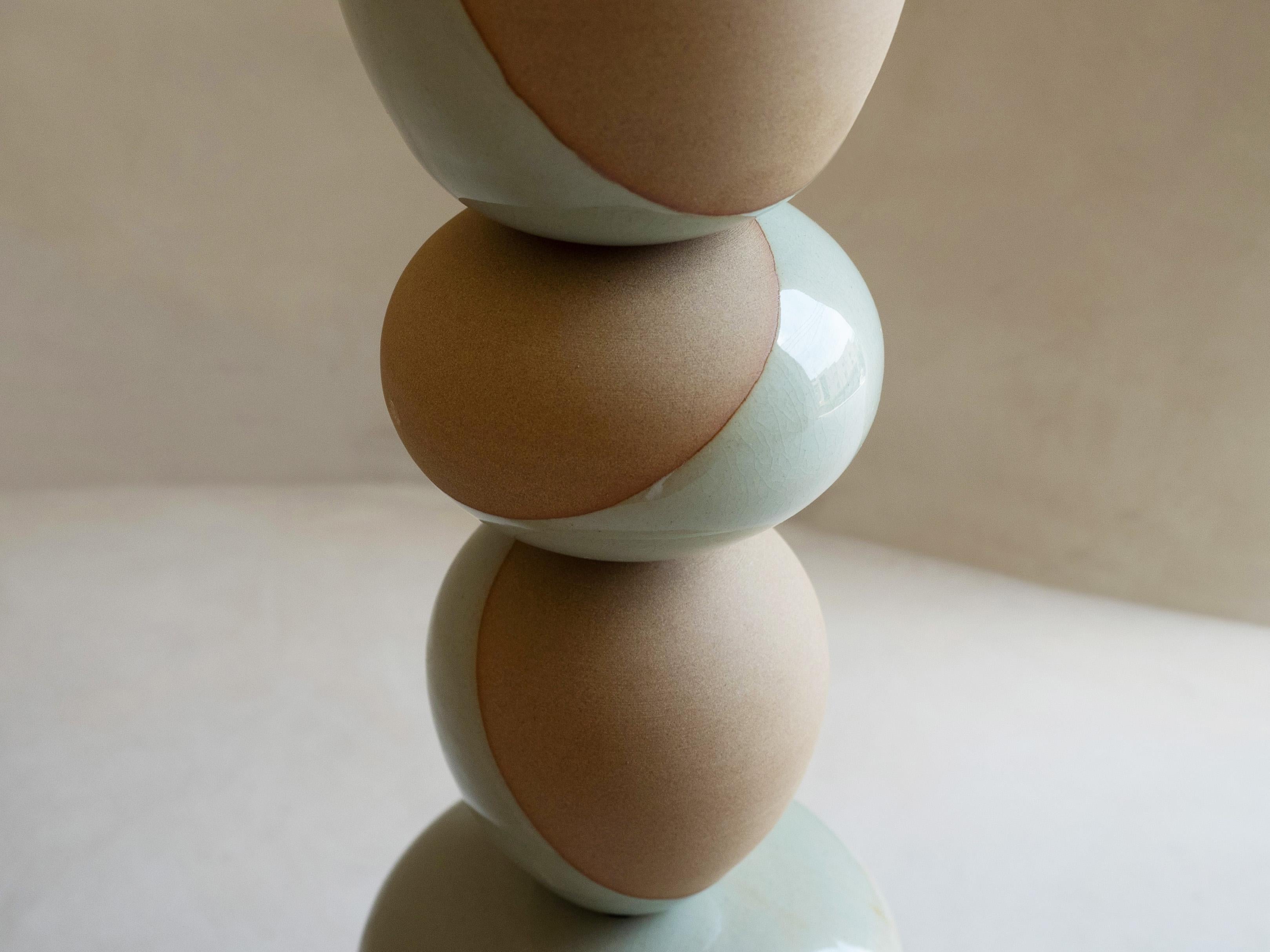 Contemporary Korean Ceramic, Stack Sculpture -  