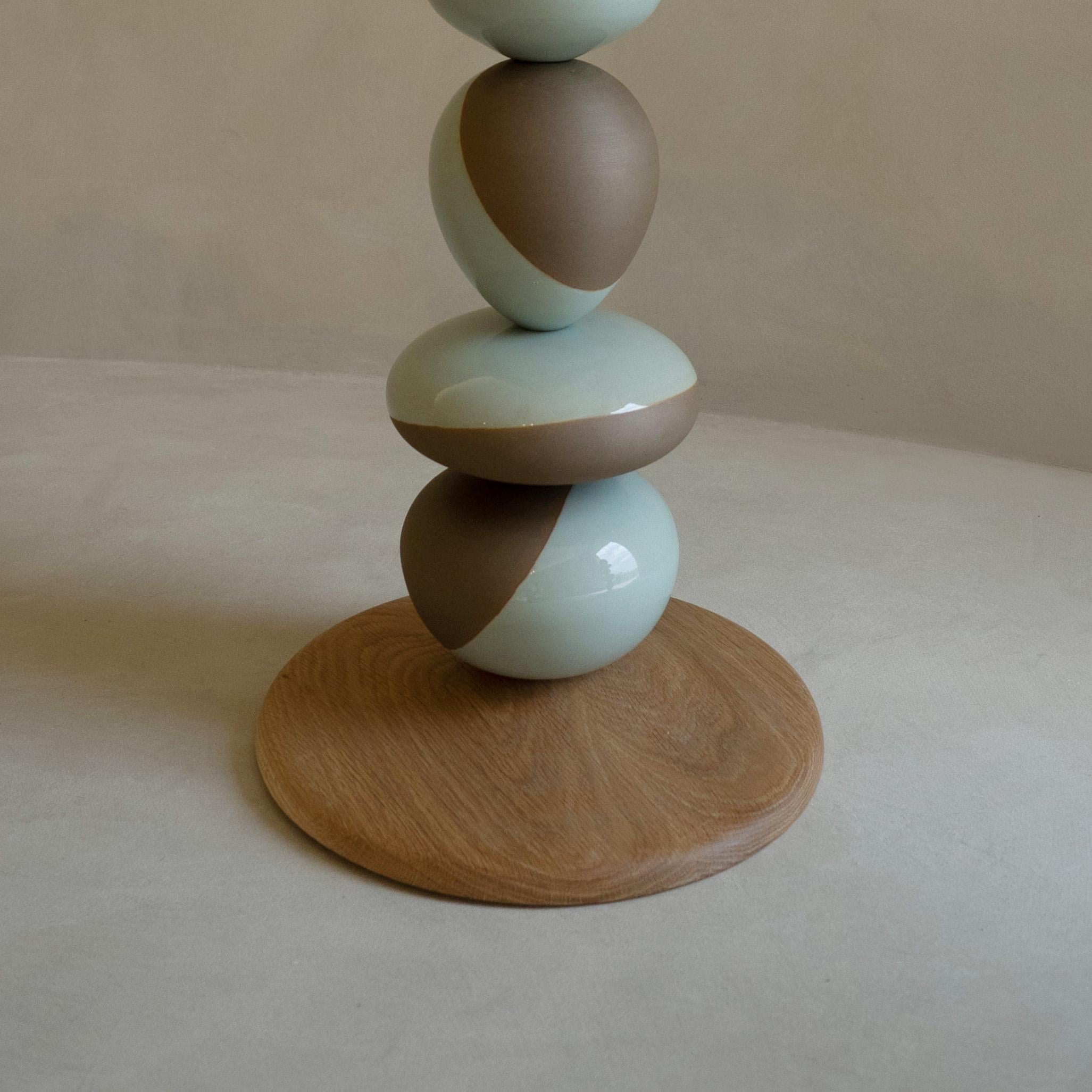 Contemporary Korean Ceramic, Stack Sculpture -  