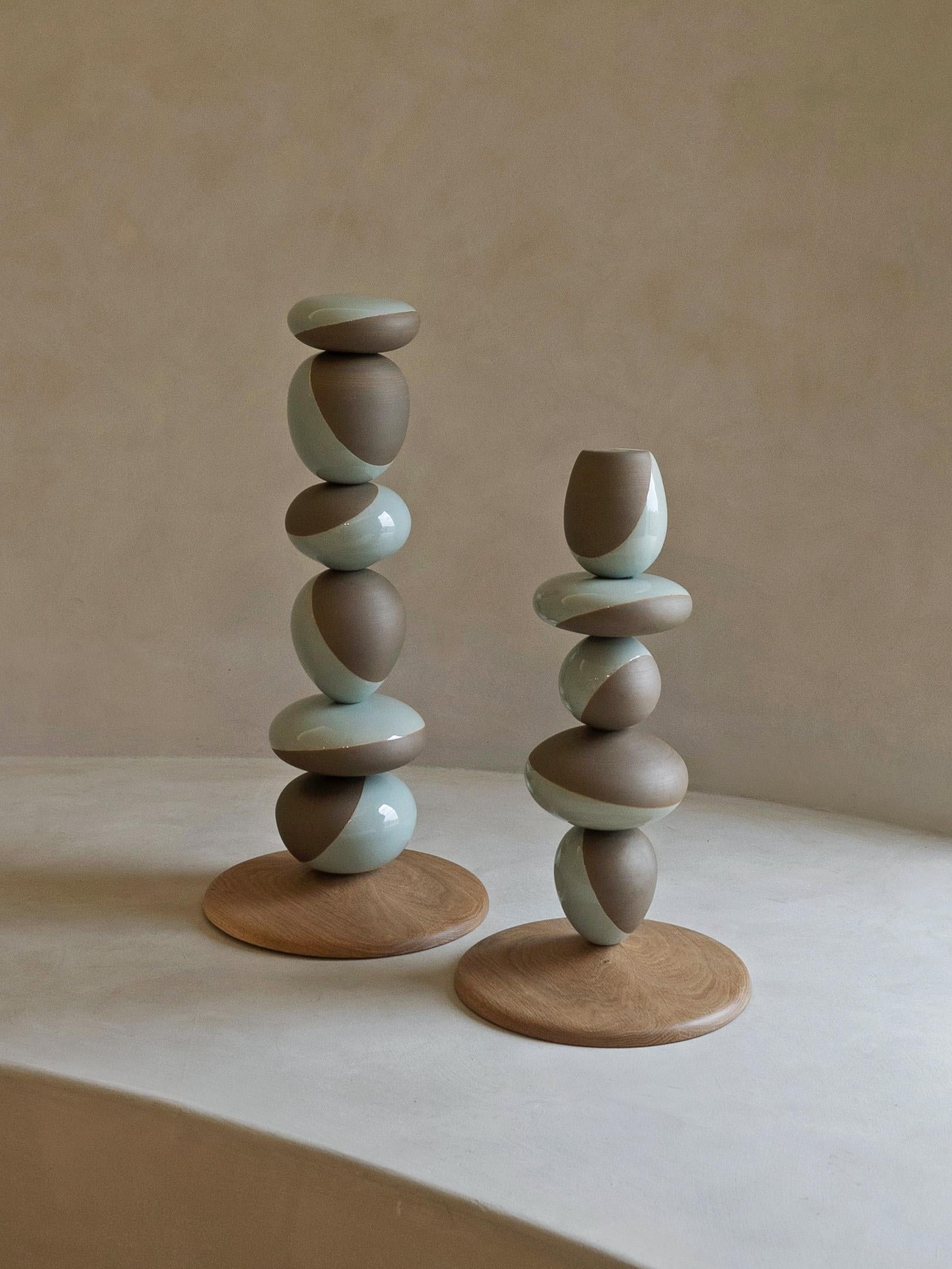 Contemporary Korean Ceramic, Stack Sculpture -  