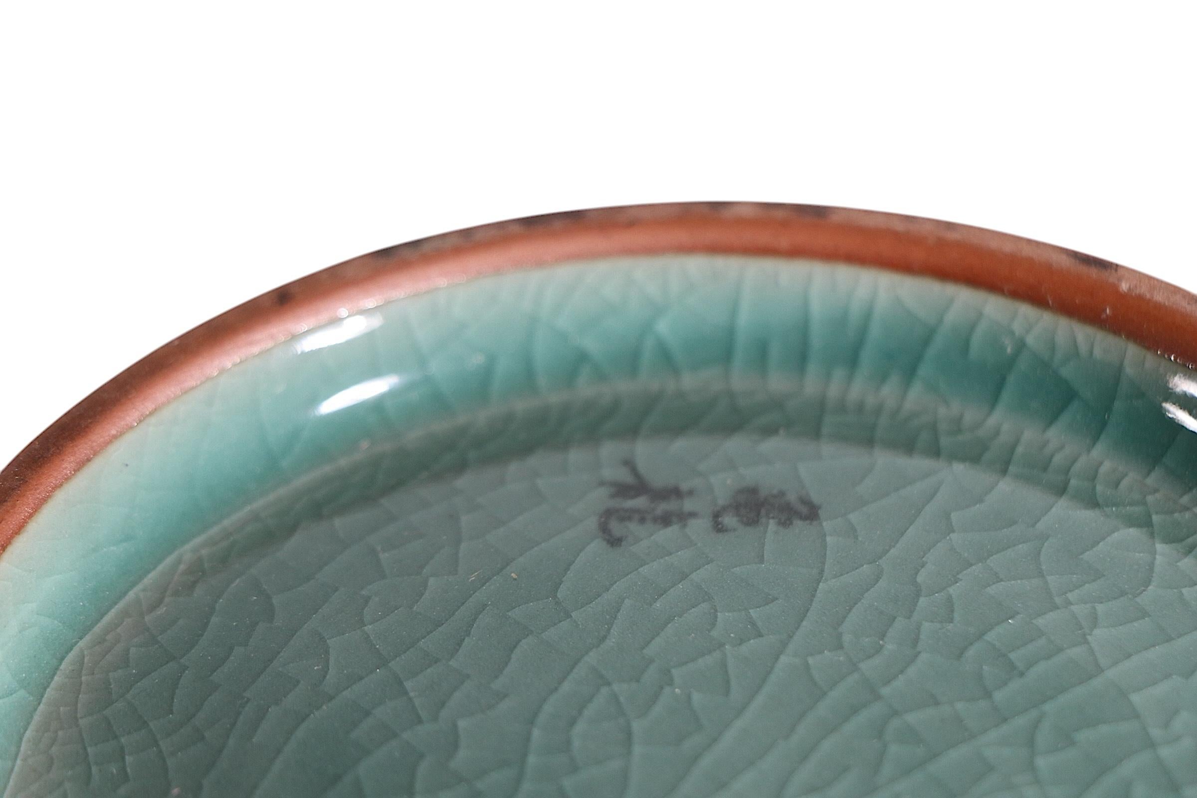 Chinese Export Contemporary Korean Thousand Cranes Moon Jar For Sale