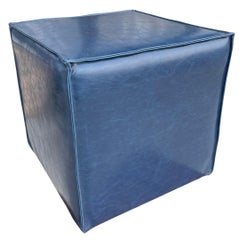 Contemporary Kravet Performance Faux Leather Ottoman