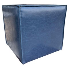 Contemporary Kravet Performance Faux Leather Ottoman