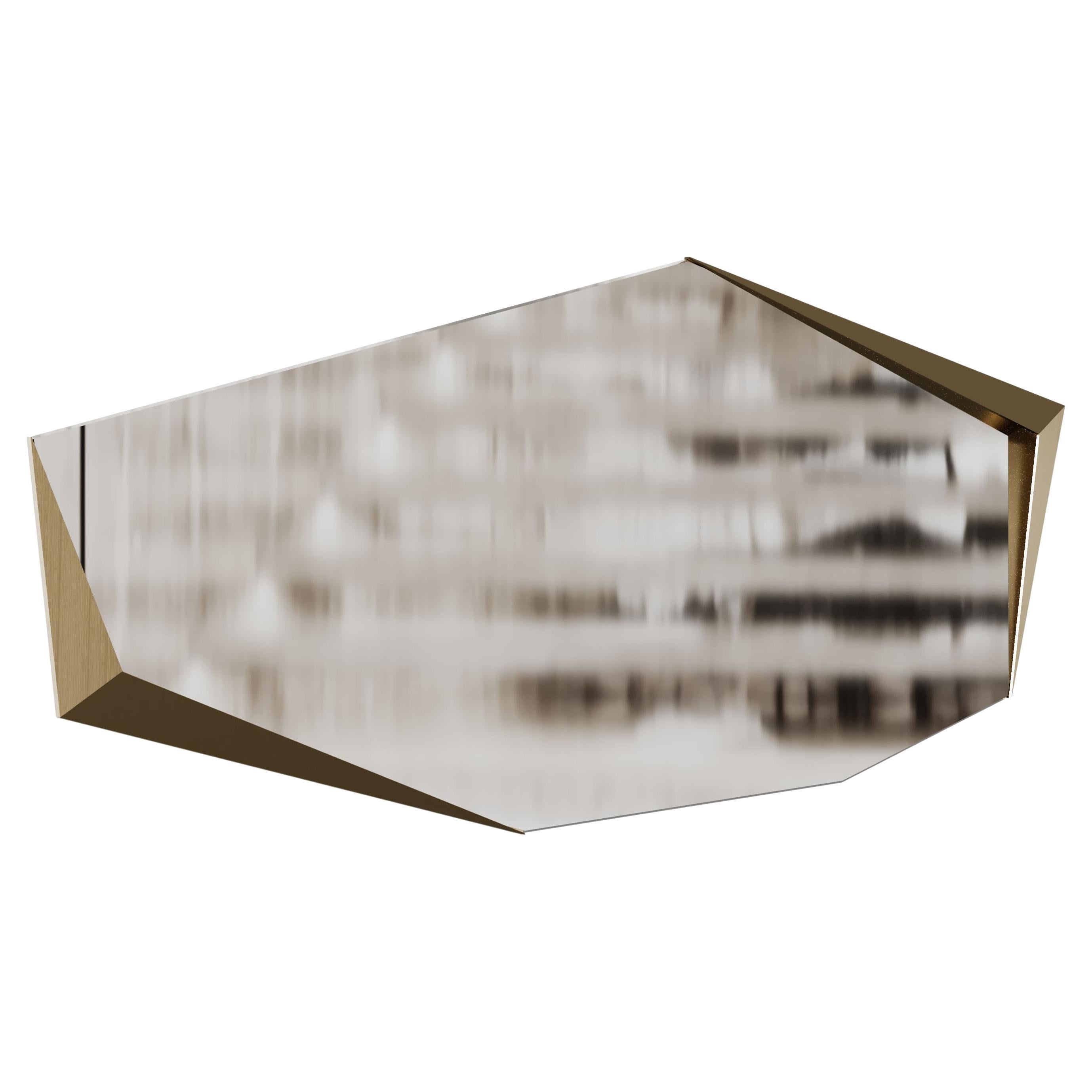 Contemporary Krola Mirror With Modern Edges For Sale
