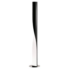 Lampada da terra contemporanea Kundalini Aquilialberg Evita in acciaio nero dimmerabile