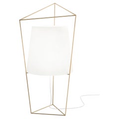 Contemporary Kundalini MrSmith Studio Tatu Glass and Brass Table Lamp