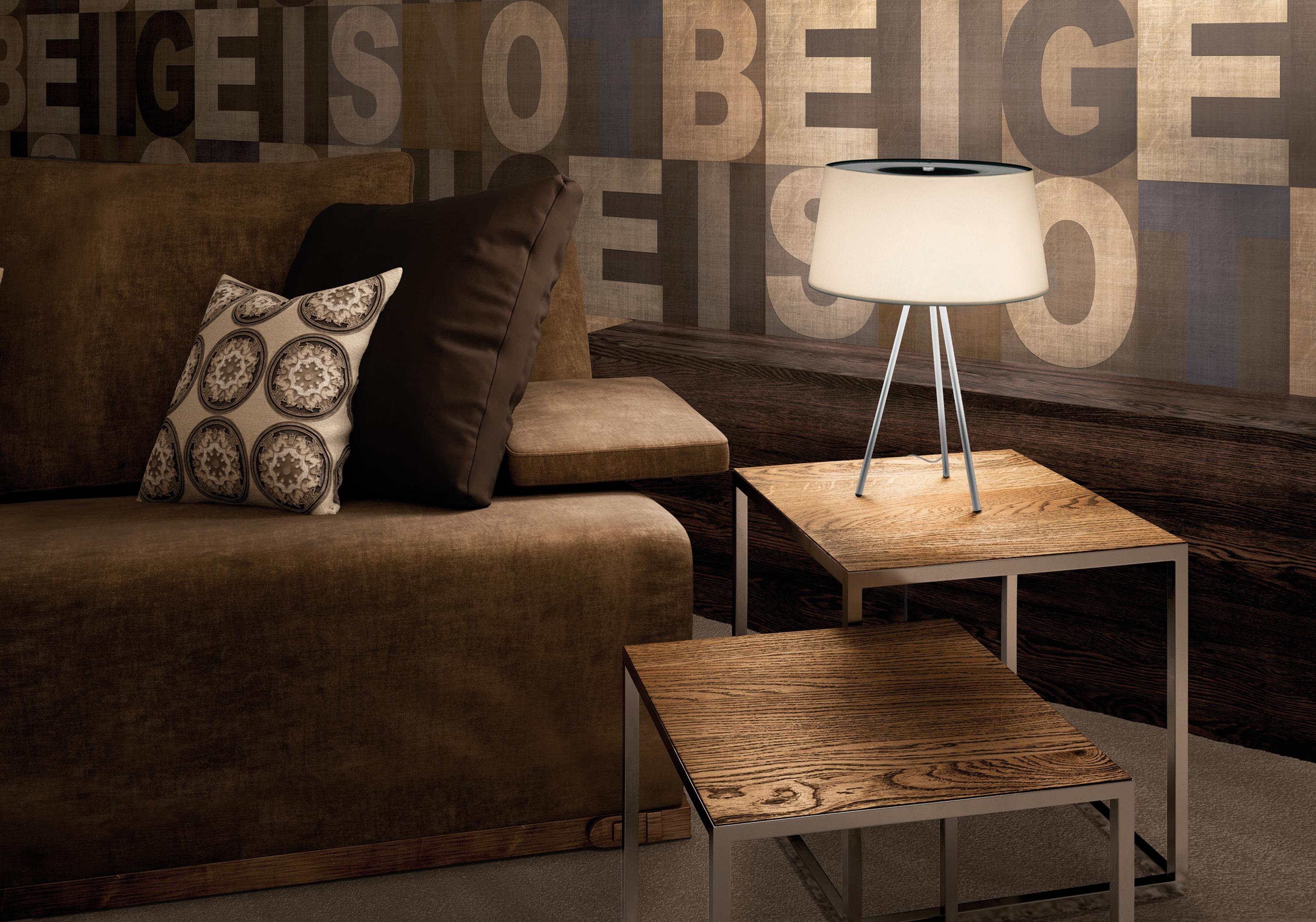 TRIPOD table Ecru finish

A graphic and minimal interpretation of the traditional lampshade. The design reduces the compositional elements to the minimum and reinvents a classic object, giving it a new modernity. Table lamp, structure in white