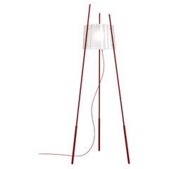 KDLN Contemporary TYLA Triple Leg Floor Lamp (Glass+Red)