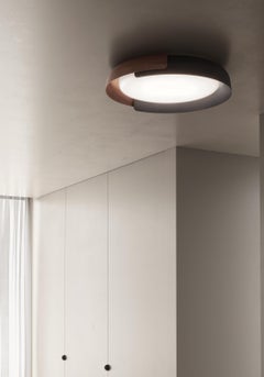 KDLN Contemporary DALA Led Flush Mount (Dark Grey + Copper)