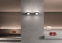 Contemporary Kundalini Tua Glass and Metal Wall Sconce