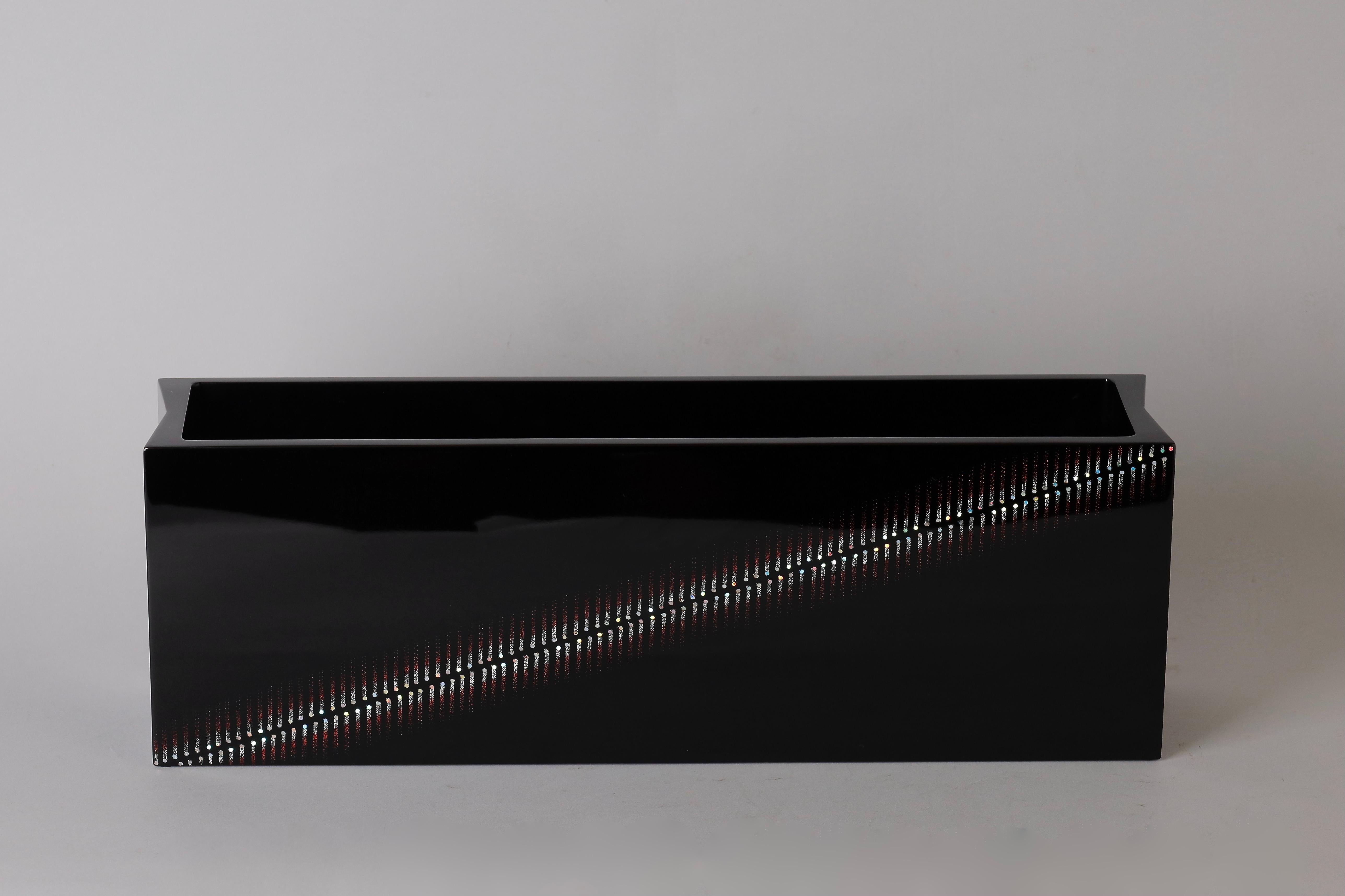 Contemporary Lacquer Vase by Wajima 8