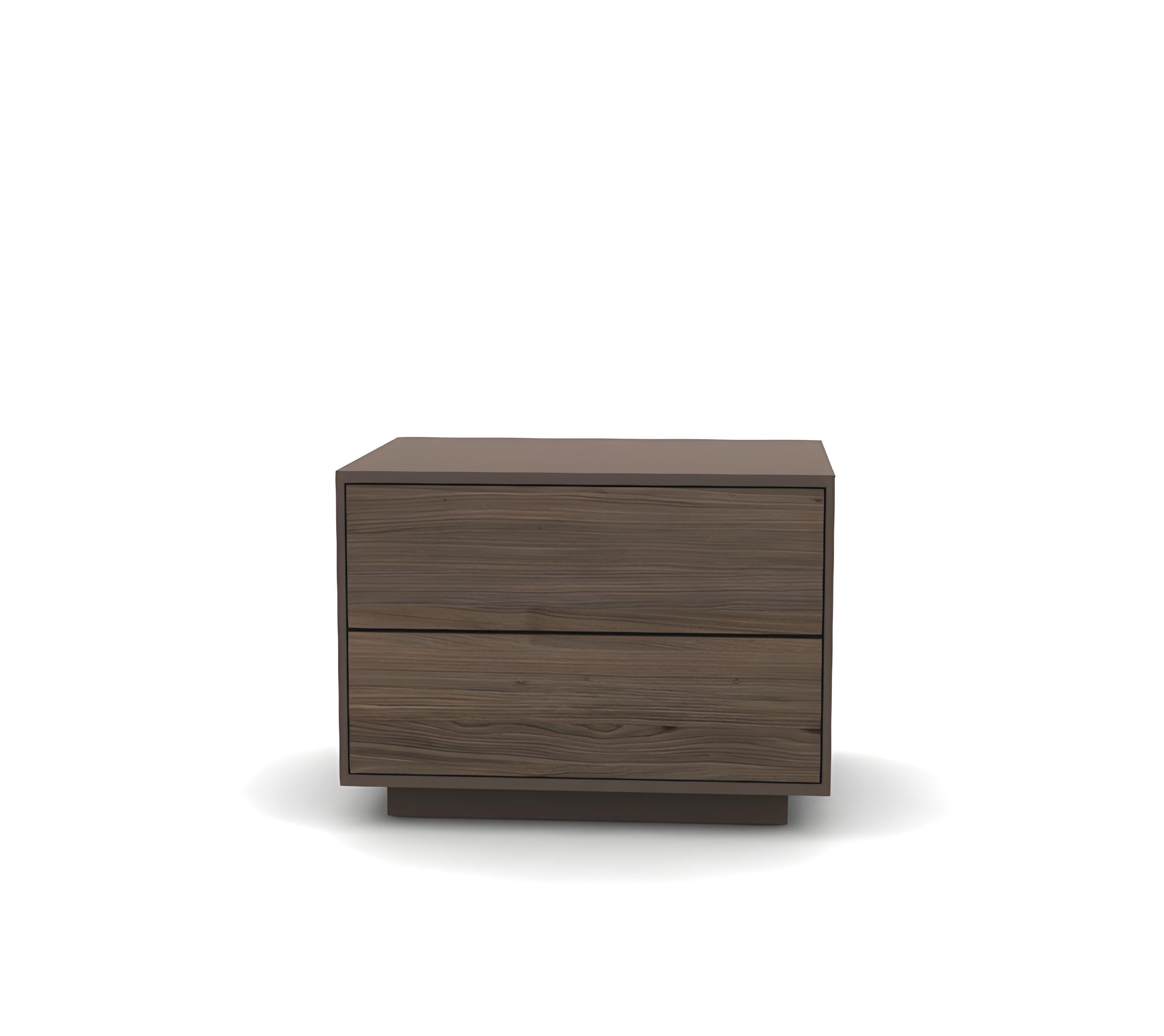Bois Lot de 2 tables de chevet contemporaines laquées en vente