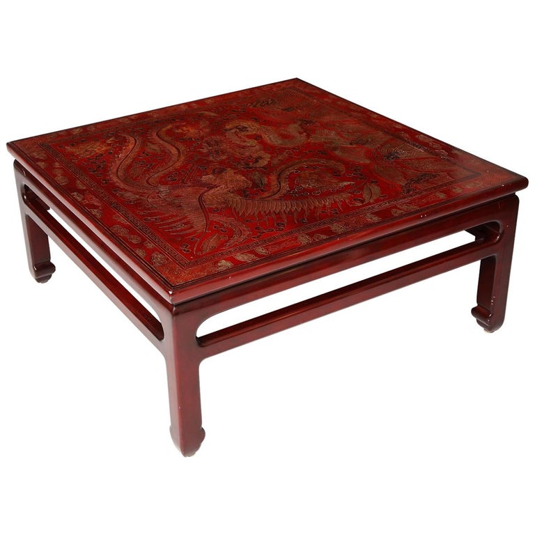 Contemporary Lacquered Coffee Table For Sale at 1stDibs