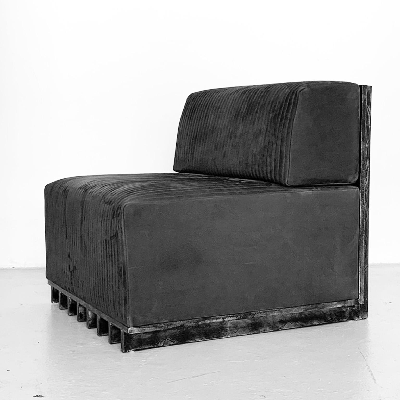 Canapé et fauteuils modulaires contemporains  System, cuir de haute qualité  en vente 9
