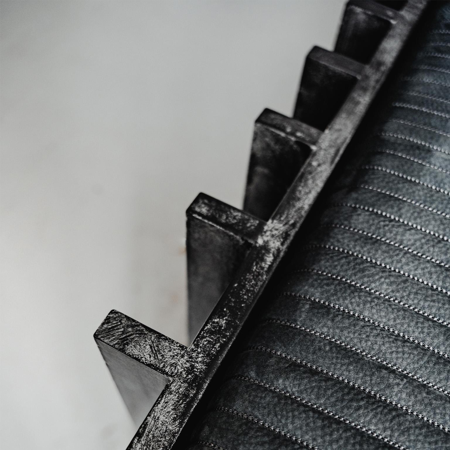 Patiné Canapé et fauteuils modulaires contemporains  System, cuir de haute qualité  en vente