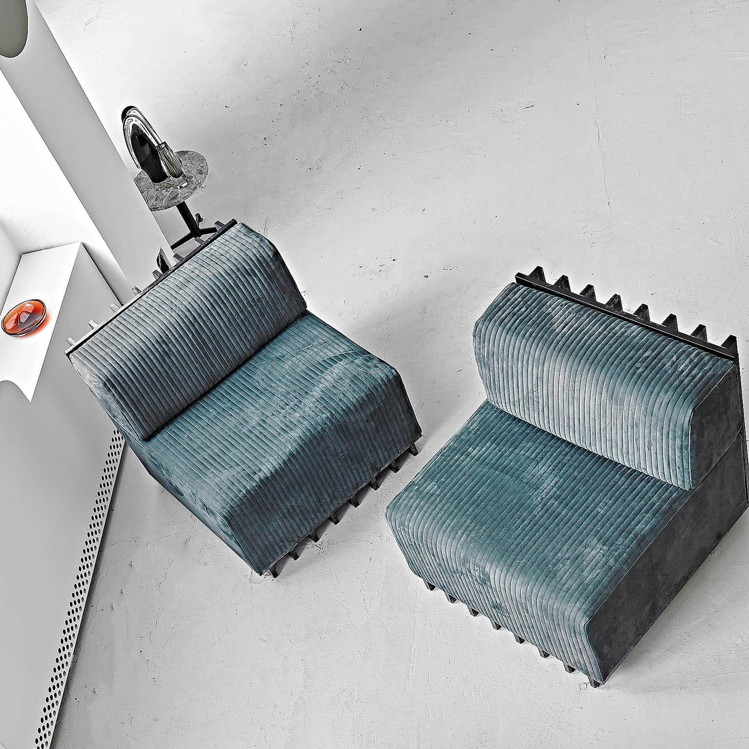 Cuir Canapé et fauteuils modulaires contemporains  System, cuir de haute qualité  en vente