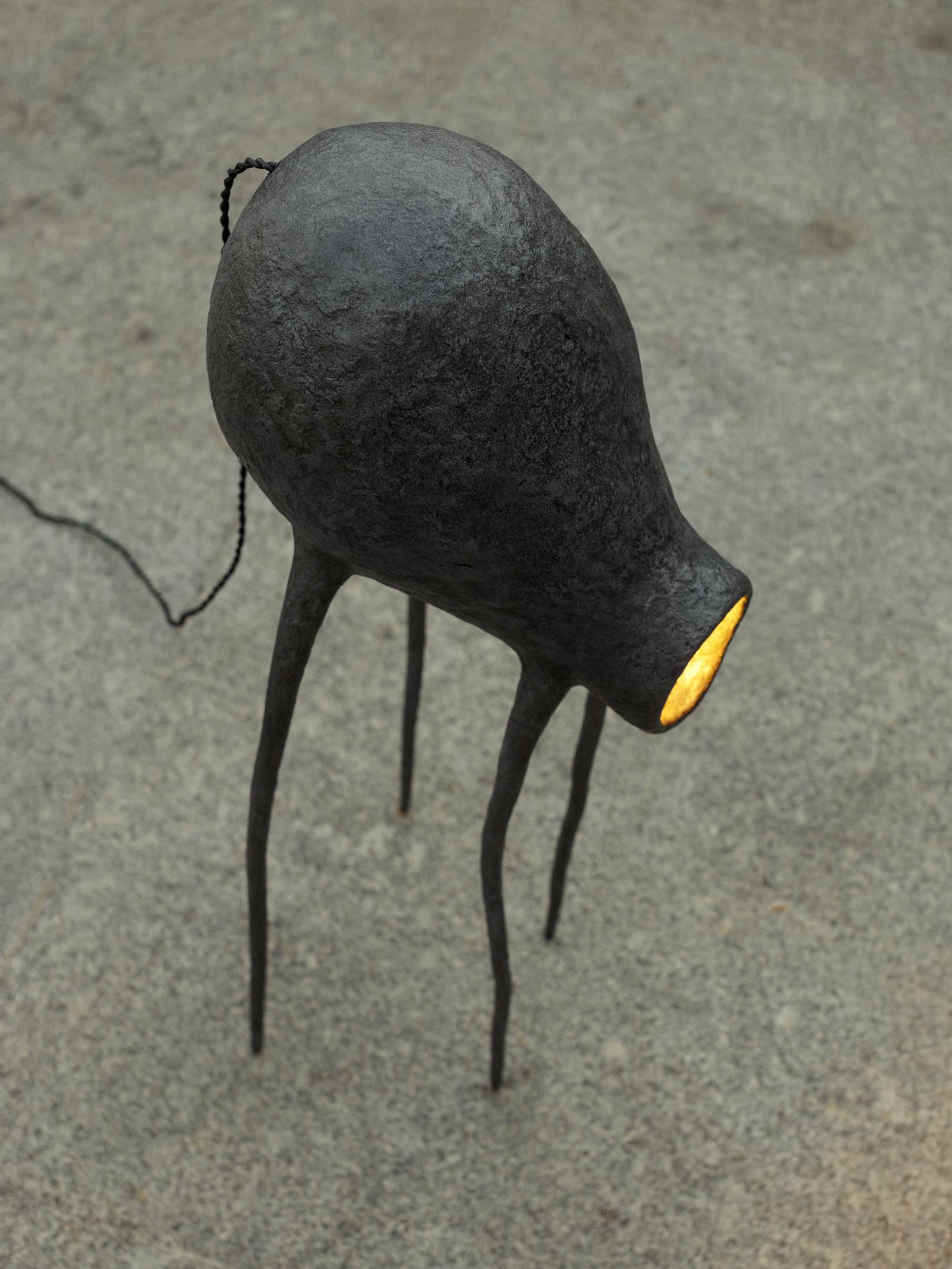 KLOP Contemporary Table & Floor Lamp, Organic Design, Recycled Materials For Sale 3