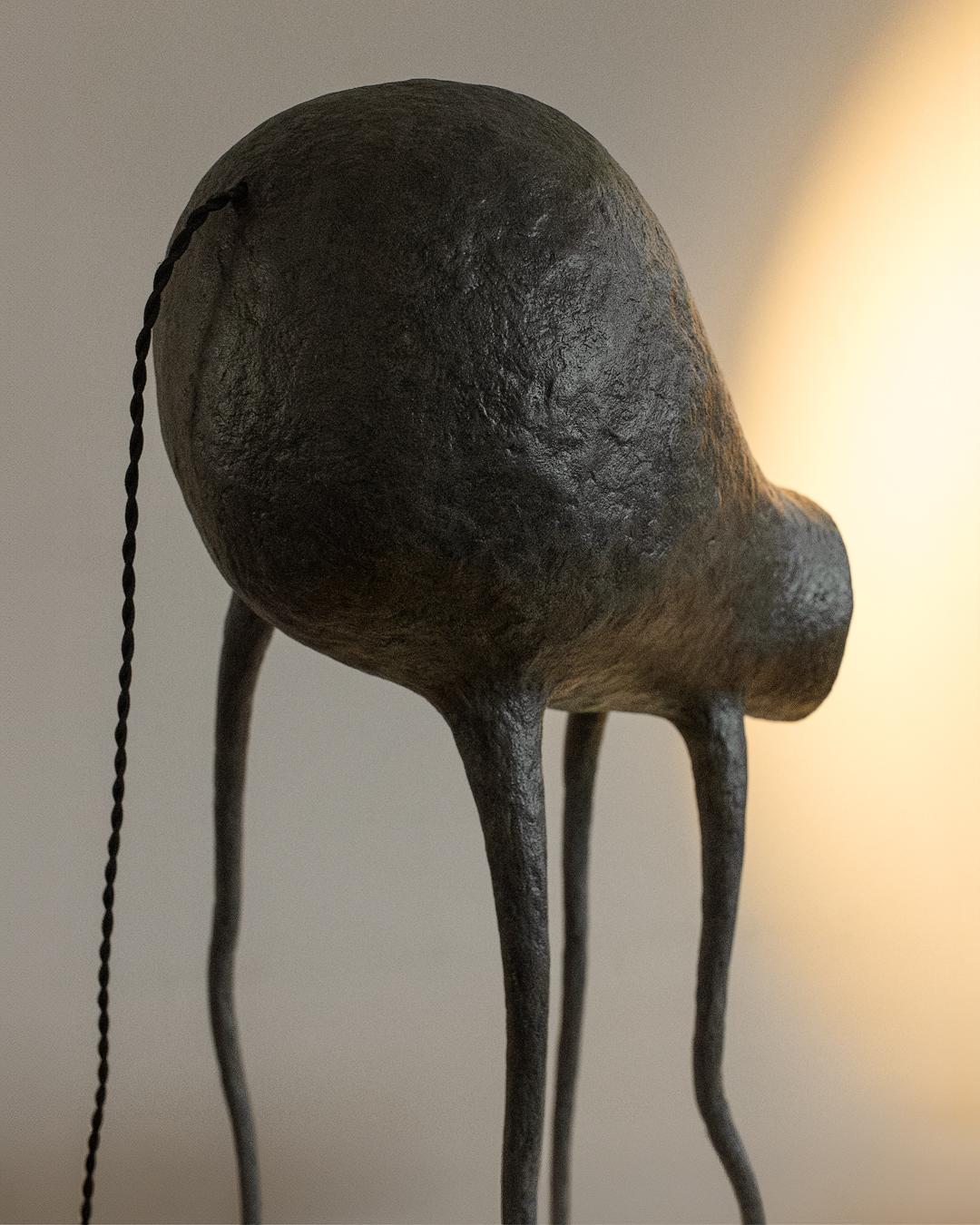 Italian KLOP Contemporary Table & Floor Lamp, Organic Design, Recycled Materials For Sale