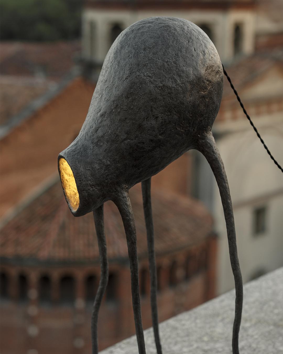 KLOP Contemporary Table & Floor Lamp, Organic Design, Recycled Materials In New Condition For Sale In Milano, IT