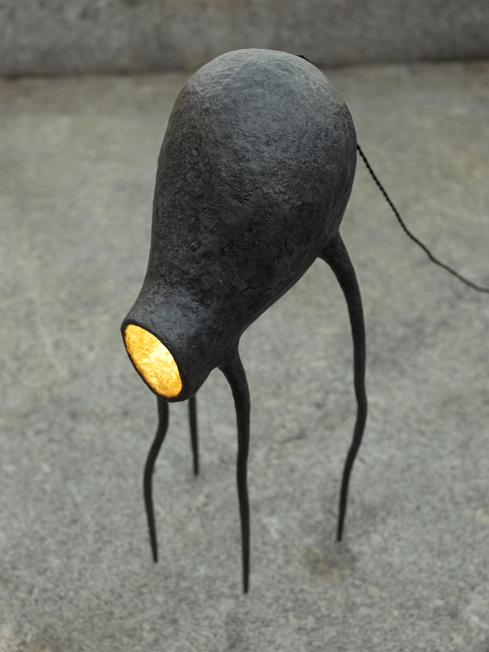 KLOP Contemporary Table & Floor Lamp, Organic Design, Recycled Materials For Sale 2