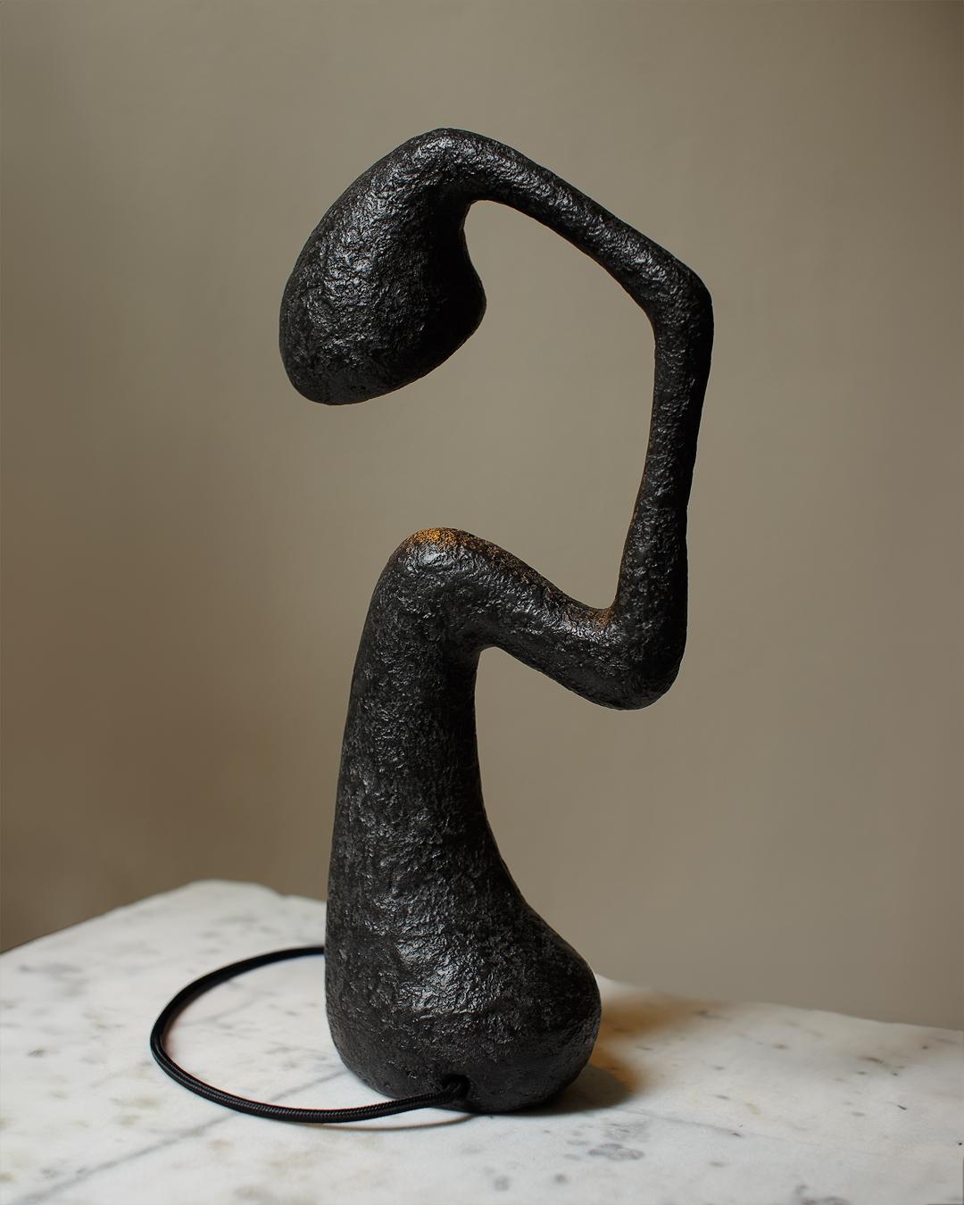 Italian ROSTOCEK contemporary lamp, Organic Bionic Design, Recycled Paper For Sale