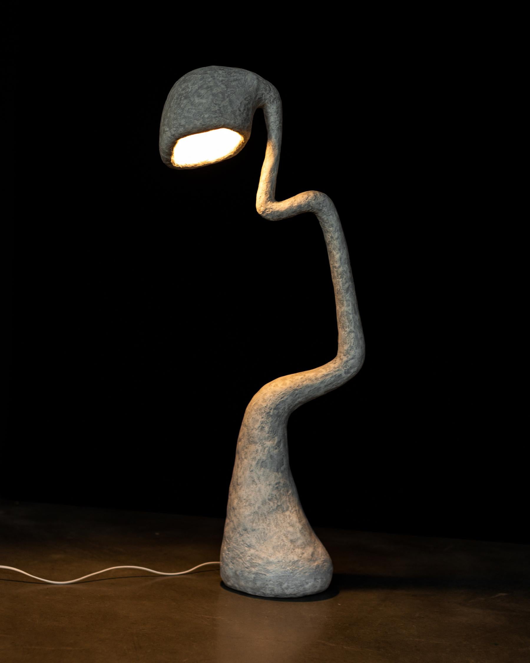 Rostocek lamp
Measures: 103(H) x 38(W) x 20(D) cm
from Rostocki series
Recycled waste paper, metal frame, decor varnish coating.

As this piece is by request, the final result may vary slightly

¨The creation of designer furniture is my