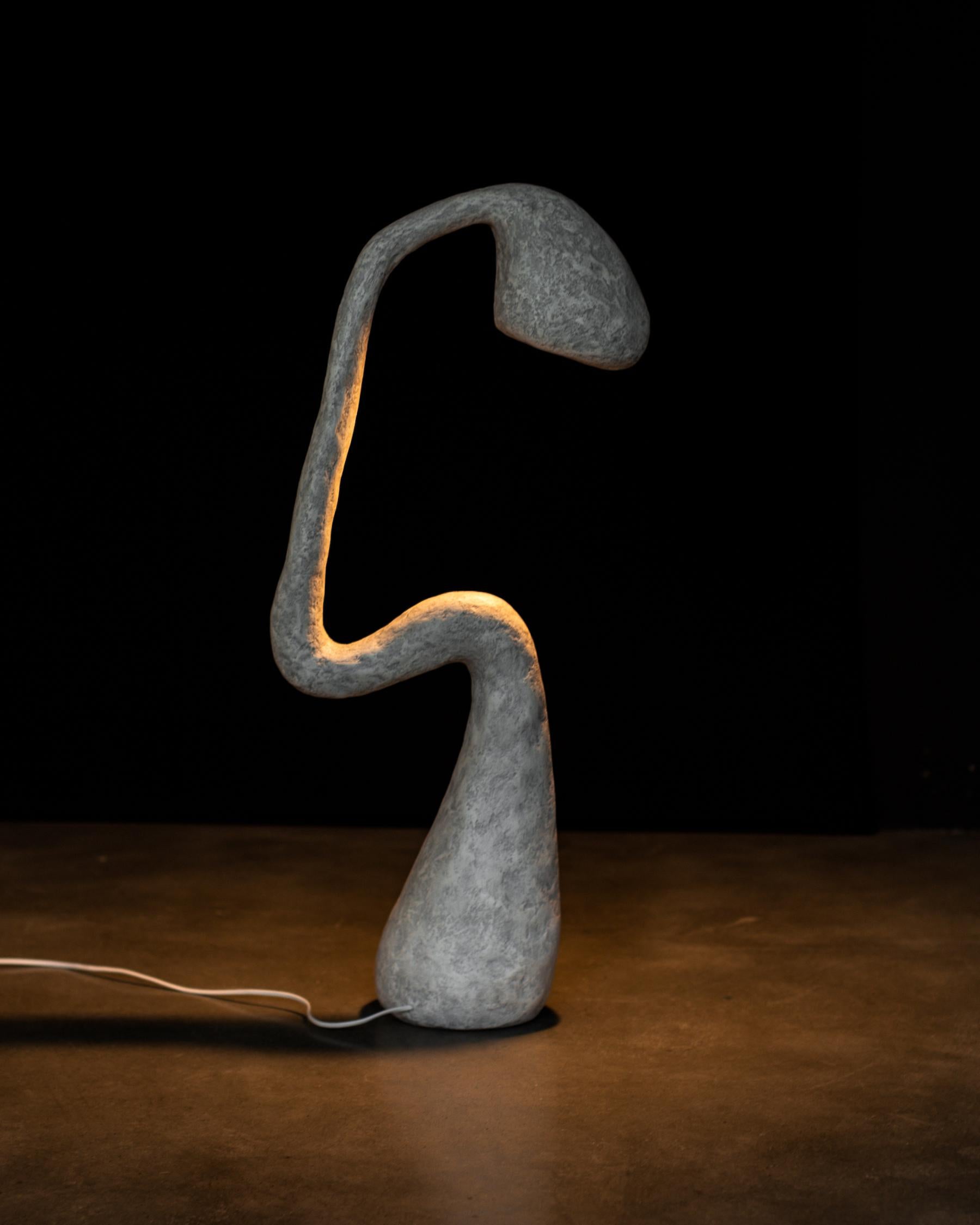 Rostocek lamp
Measures: 81(H) x 37(W) x 22(D) cm
from Rostocki series
Recycled waste paper, metal frame, decor varnish coating.

As this piece is by request, the final result may vary slightly

¨The creation of designer furniture is my