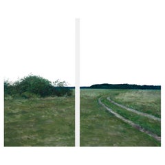 Contemporary Landscape Art Bush by the Road von Egor Plotnikov