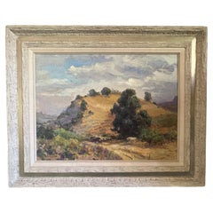 Peinture à l'huile d'un paysage contemporain par Pam Della