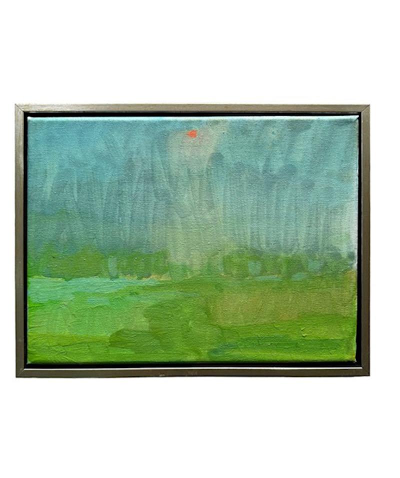 Hand-Painted contemporary landscape painting  For Sale
