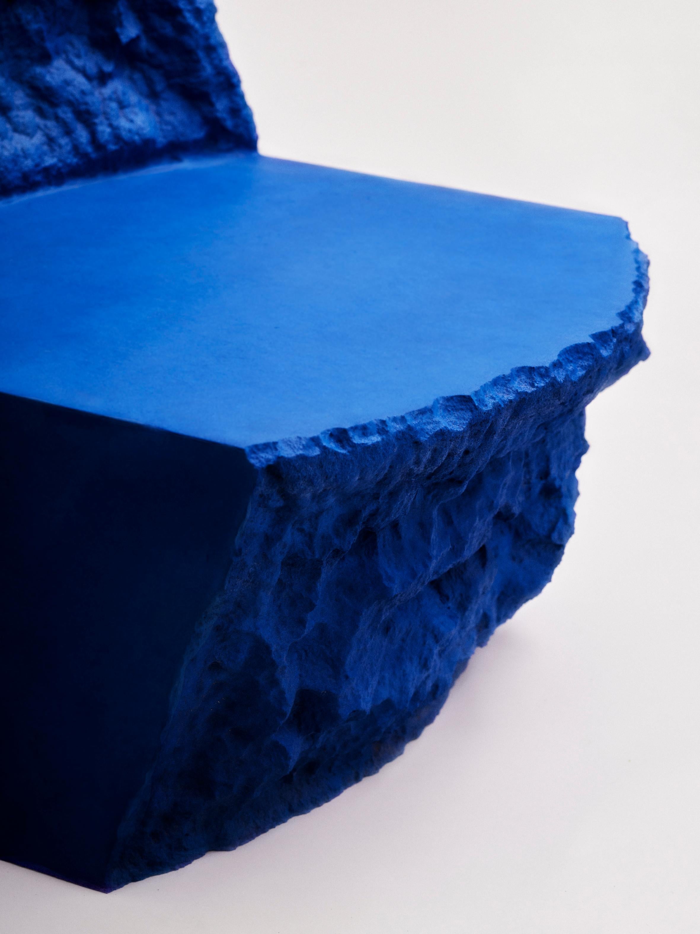 German Contemporary Lapis Lazuli Seat in Foam For Sale