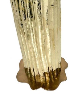 Grand lampadaire contemporain en laiton, Italie - Vendu à l'unité