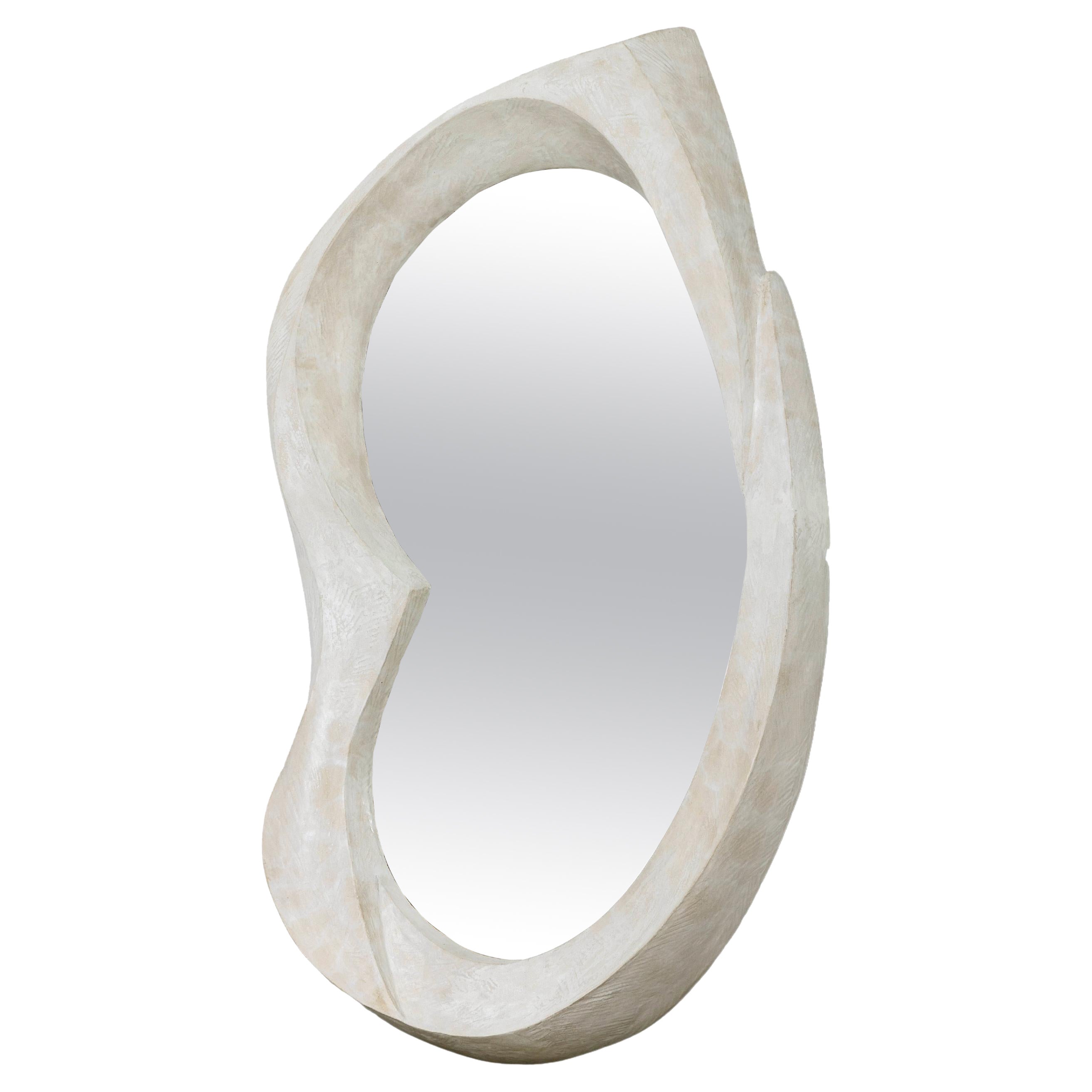 Grand miroir contemporain en céramique par Natasha Dakhli
