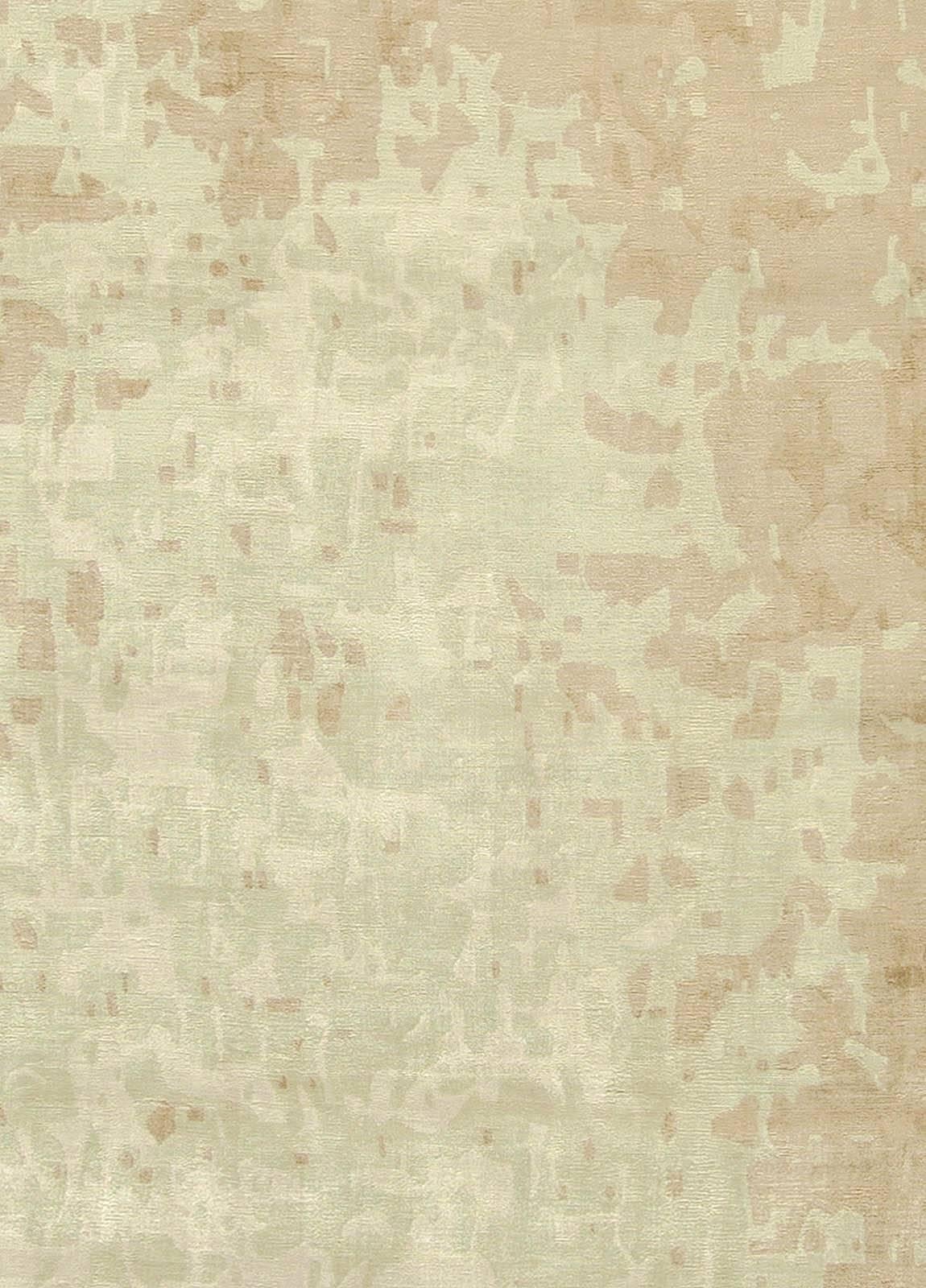 Contemporary large dusk beige handmade silk rug by Doris Leslie Blau.
Size: 14'7