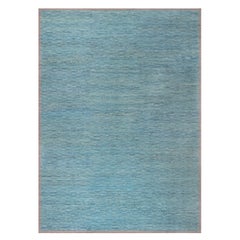 Alfombra Kilim Contemporánea Grande Azul de Doris Leslie Blau