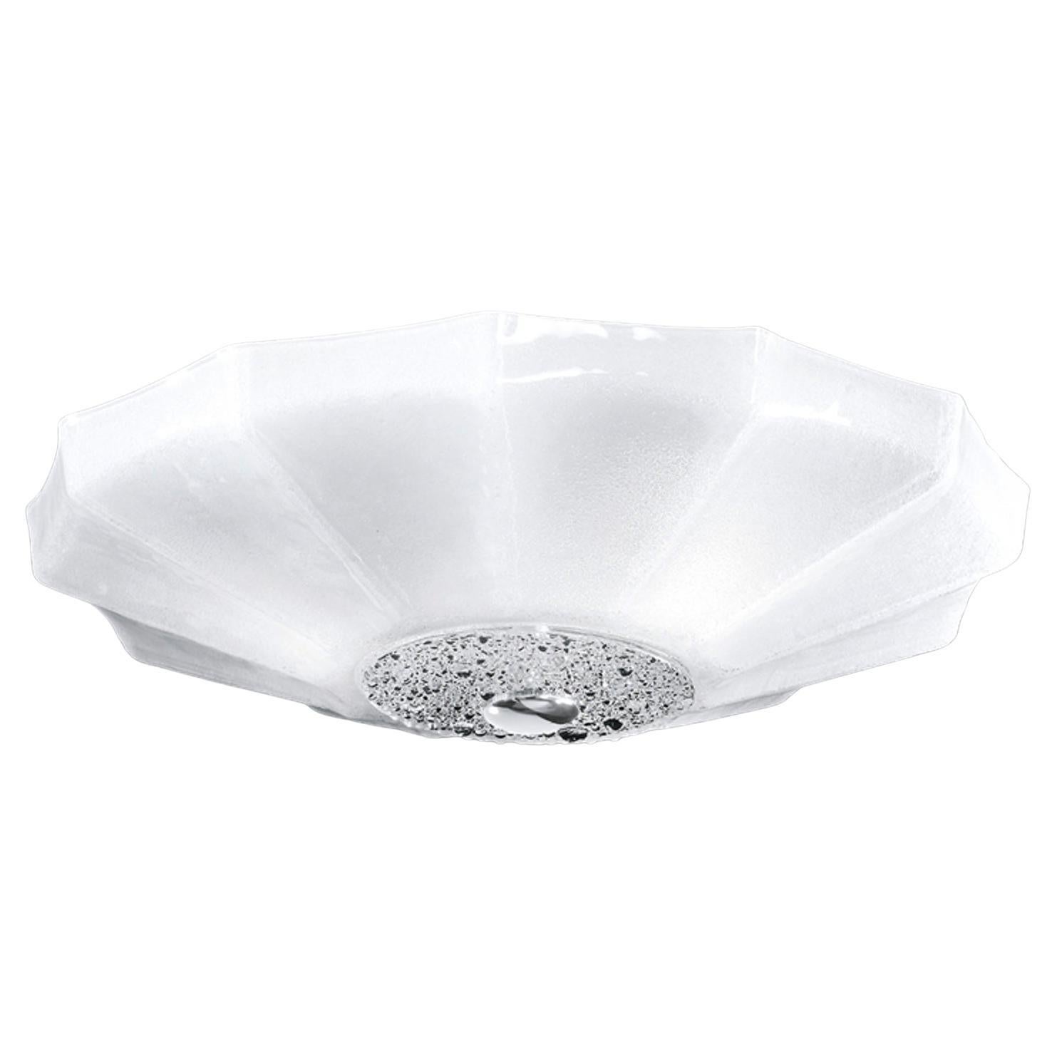 Contemporary Large Murano Glass Ceiling Light or Flush Mount For Sale 6